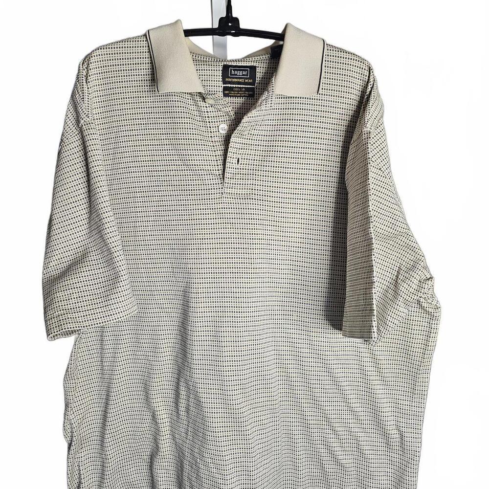 Haggar Performance Wear Cool 18 Mercerized Cotton Polo Shirt XL